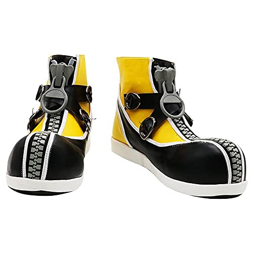 DUNHAO COS Sora Cosplay Shoes Zipper Style PU leather Boots Men and Women Costume Accessory Female US 5.5/CH36