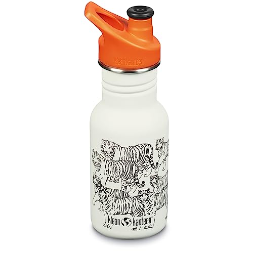 Klean Kanteen Stainless Steel Kid Classic Narrow 12oz (w/Sport Cap) Tigers