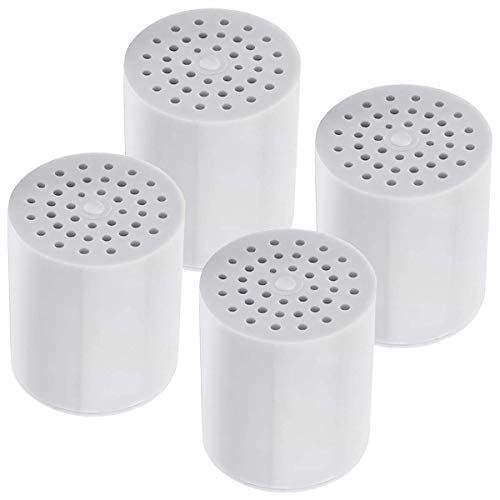 4 Pack 15 Stage Shower Filter Replacement Cartridge, Shower Filter For Hard Water, Universally Compatible With Any Similar Design, Shower Water Softener with High Output