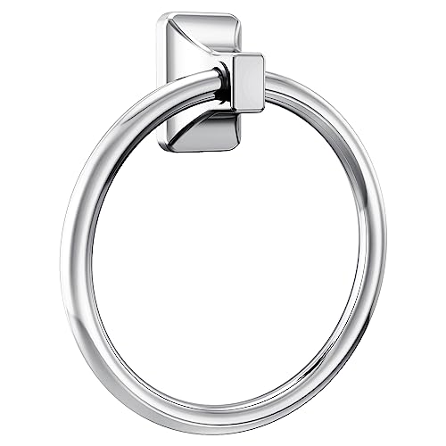 Moen Donnor Collection Chrome 6.25-Inch Diameter Wall Mount Contemporary Bathroom Hand-Towel Ring, P5860