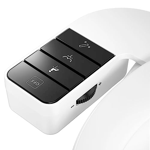 SAMSICHI Bidet Attachment for Toilet, Retractable Self Cleaning Cold Water Bidets for Existing Toilets, Bidet Toilet Seat Attachment with Pressure Controls, Bidet Attachment for Frontal & Rear Wash