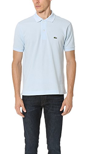 Lacoste Mens Short Sleeve L.12.12 Pique Polo Shirt, Rill Light Blue, XXXL