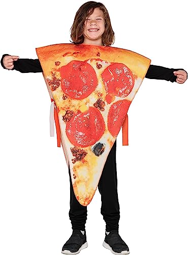 Spooktacular Creations Child Unisex Pizza Slice Hotdog Costume for Kids Boy Girls Halloween Costume Accessory, Vegetable Funny Food Suit, Party Supplies (Standard)