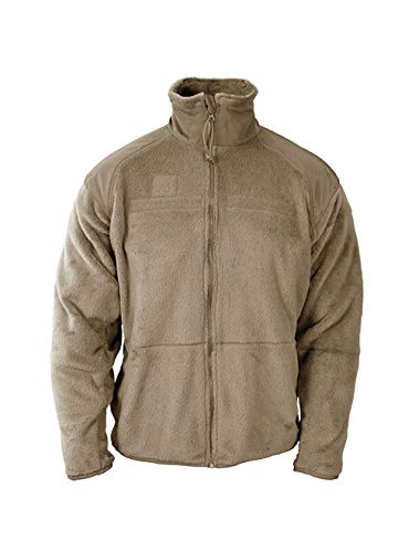 Propper Standard Gen III Jacket 100% Poly Fleece, Tan, Large Long