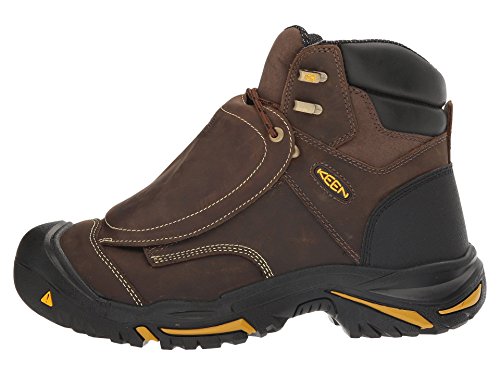 KEEN Utility Men's Mt Vernon 6' Steel Toe Metatarsal Guard Work Shoe, Cascade Brown/Tawny Olive, 9.5 Wide US