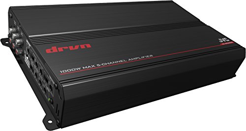 JVC KS-DR3005D 5 Channel 1000 Watt Class-D Car Amplifier. Has Both Low and high Level inputs, Includes Bass Boost Control