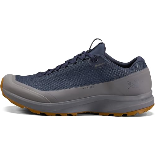 Arc'teryx Men's Aerios FL 2 GTX Shoe - Mens Hiking Shoes - Lightweight Hiking & Trekking Shoe, Gore-TEX Waterproof, Breathable, Support for Outdoor Exploration | Black Sapphire/Void, 10.5