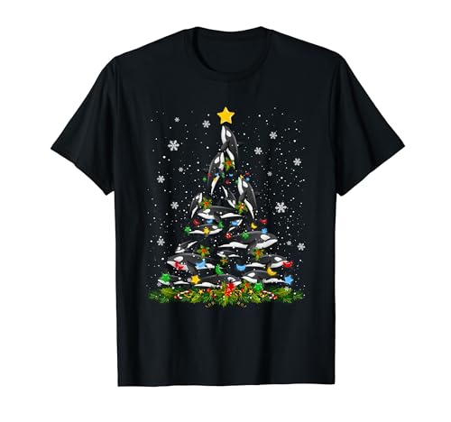 Orca Whale Ornament Christmas Tree T-Shirt