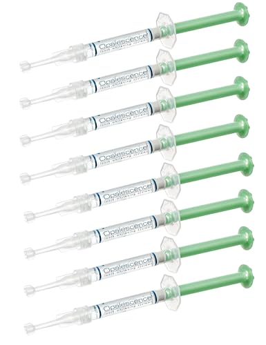 Opalescence 20% Gel Syringes Teeth Whitening - Refill Kit (4 Packs / 8 Syringes) Carbamide Peroxide. Made by Ultradent, in Mint Flavor. Tooth Whitening - 5196-4