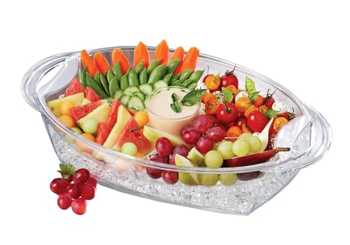 Prodyne Buffet on ice, 19.75' x 11.75', Clear