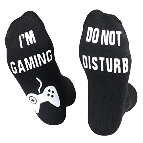 Do Not Disturb I'M Gaming Socks, Men Gifts Ideas Valentines Day Kids Valentine Boy Gamer Sock Gift for Mens Dad Father