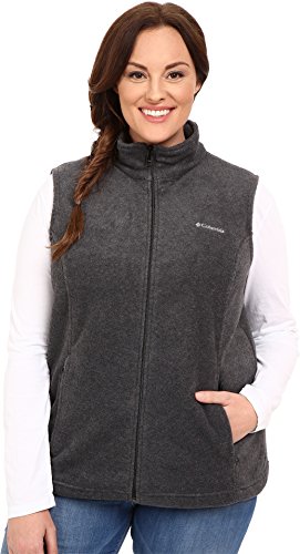 Columbia Women's Benton Springs Vest, Charcoal Heather, Large