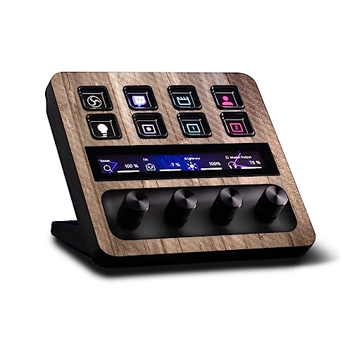 MightySkins Carbon Fiber Skin Compatible with Elgato Stream Deck + On The Fence | Protective, Durable Textured Carbon Fiber Finish | Easy to Apply | Made in The USA