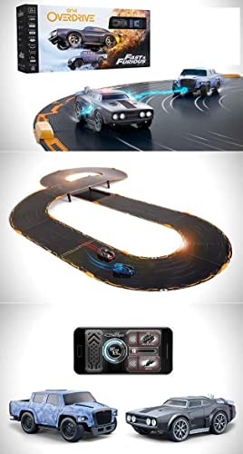 Overdrive Starter Set Fast & Furious with NEW Long-Lasting 100mAh Batteries - Includes Tracks, Charger, Two Cars & Accessories for Hours of Fun! Shipped in Non-Retail Box!