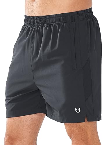 NORTHYARD Men's 5'' Running Shorts Athletic Workout Gym Quick Dry Short for Tennis Active Training with Pockets DARKGREY-3XL