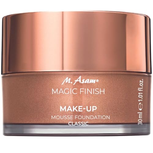 M. Asam Magic Finish Make-Up Mousse (1.01 Fl Oz) – 4in1 Primer, Foundation, Concealer & Powder With Buildable Coverage, Hides Redness And Dark Spots, Vegan, For Light To Medium Skin Tones