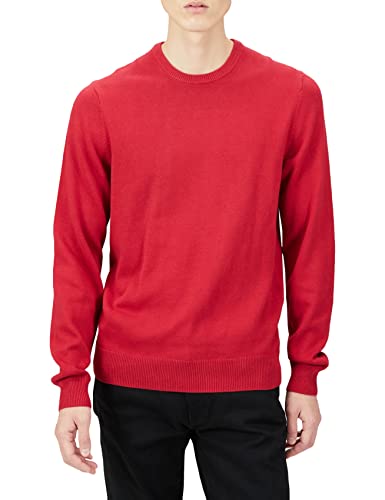 Amazon Essentials Men's Crewneck Sweater (Available in Big & Tall), Red, X-Large
