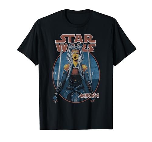 Star Wars Classic Ahsoka Tano Twin Sabers Vintage Disney+ T-Shirt