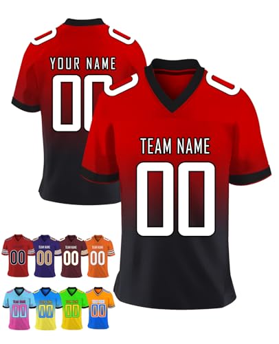 Custom Football Jersey Personalized Printed Team Name Number for Youth Women Men Customized Football Shirt Practice