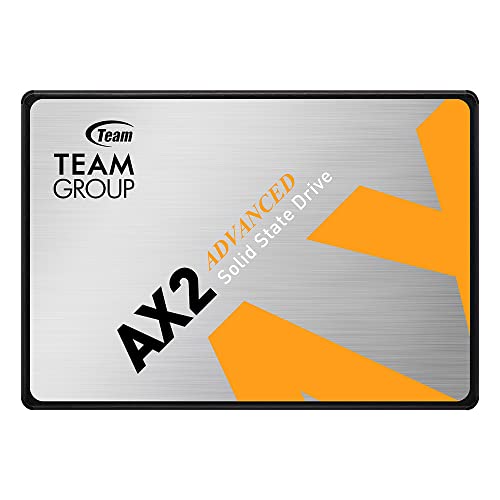 TEAMGROUP AX2 512GB 3D NAND TLC 2.5 Inch SATA III Internal Solid State Drive SSD (Read Speed up to 540 MB/s) Compatible with Laptop & PC Desktop T253A3512G0C101