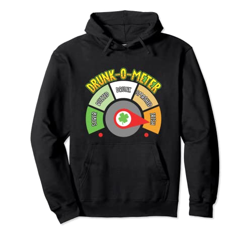 Irish Drunk Meter Funny St. Patrick's Day Drinking Contest Pullover Hoodie