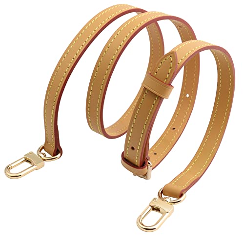 COLSEEY Vachetta Leather Replacement Crossbody Bags Strap Adjustable Shoulder Strap for Speedy 20 25 Designer bags (0.59 Inches Width Adjustalbe)