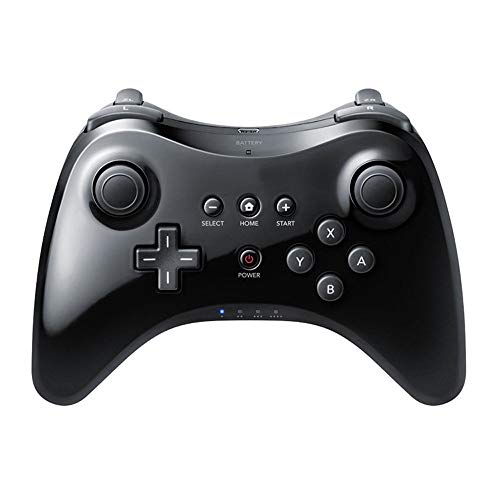Conbeer Rechargeable Bluetooth Dual Analog Controller Gamepad for Wii U Pro Controller with USB Charging Cable-Black