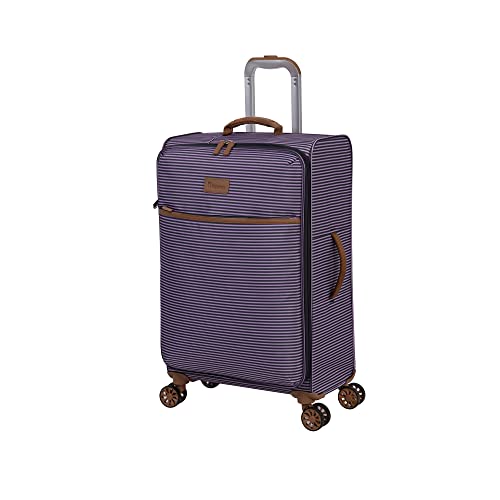 it luggage Beach Stripes 26' Softside Carry-On 8 Wheel Spinner, Blue/Pink