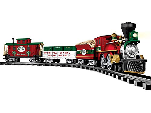 Lionel North Pole Central Ready-to-Play Freight Set, Battery-powered Model Train Set with Remote