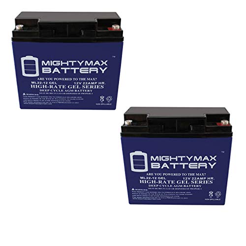 12V 22AH Gel Replacement Battery for Schumacher DSR SCUPSJ2212 Jump Starter - 2 Pack