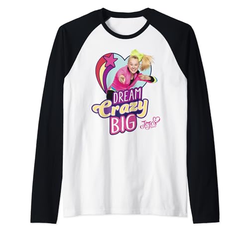 Nickelodeon JoJo Siwa Dream Crazy Big Shooting Star Raglan Baseball Tee