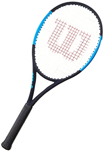 Wilson Ultra 100L V2 Adult Performance Tennis Racket - Grip Size 0 - 4', BLUE/NAVY