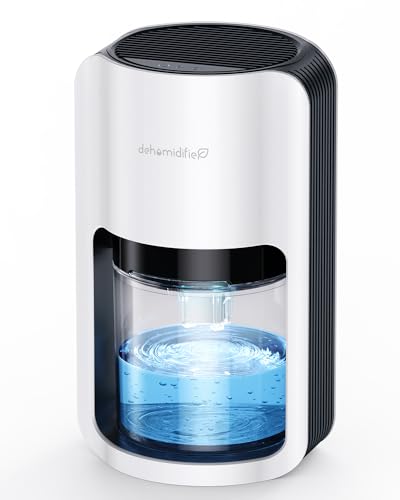 Dehumidifiers for Home, TABYIK 42oz Dehumidifier for Bathroom, Dehumidifiers for Room with Auto Shut Off, Auto Defrost Quiet Dehumidifiers for Bedroom Wardrobe Closet Trailer RV