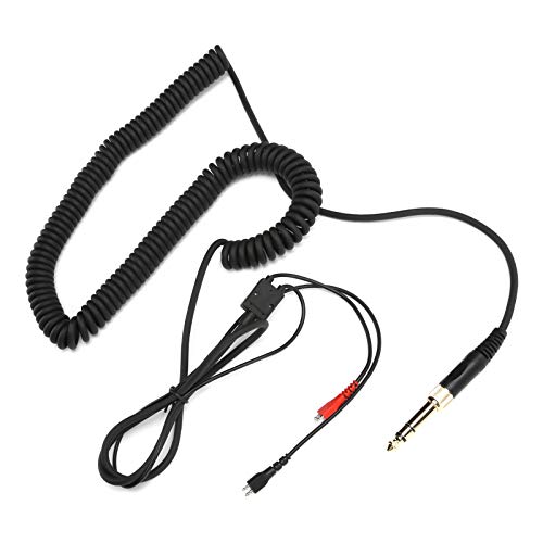 Leapiture Headphone Audio Cable, Headphone Coiled Cable with Adapter Listening Experience for HD25/HD560/HD540/HD430/HD250