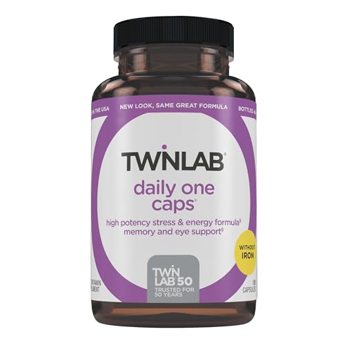 Twinlab Daily One Caps without Iron - Nutritional Supplement with Zinc, B Vitamins, Magnesium, and More - 180 Capsules