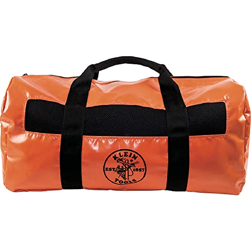Klein Tools 5216V Duffel Bag, Water Resistant Lineman Bag with Mesh Panels and Drain Holes Can Carry Like a Backpack
