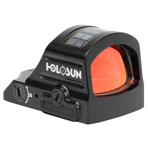 HOLOSUN HE407C-GR-X2 Green 2MOA Dot Only Open Reflex Sight w/Solar Failsafe & Shake Awake HE407C-GR-X2