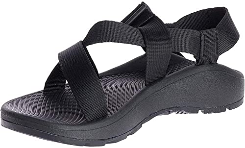Chaco Men's MEGA Z Cloud Sport Sandal, Solid Black, 9 M US