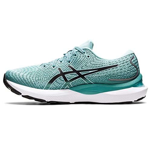 ASICS Women's Gel-Cumulus 24 Running Shoes, 8.5, Oasis Green/Black