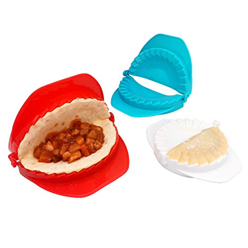 LNYFOUG 3 Piece Dough Press Set Large Dumplings Maker Cutter,Perfect Kitchen Tools Accessories for Hand Pies, Pierogi, Ravioli, Calzone & Empanada,3 Different Sizes(4 , 5 & 6 Inch Diameter)