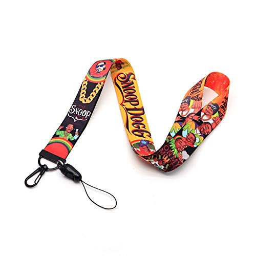 Anime Source Snoop Dog Musician Rap Artist Hip Hop Music Lanyard Keychain ID Badge Holder
