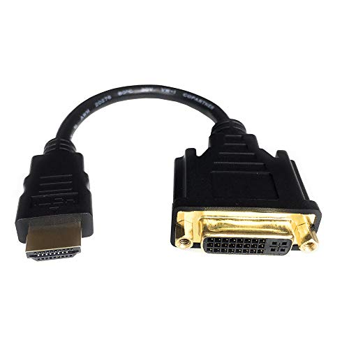 Anbear HDMI to DVI Cable, Bi-Directional HDMI male to DVI-D(24+1) Female Adapter, 4k DVI to HDMI Conveter (1 Pack, DVI-D)