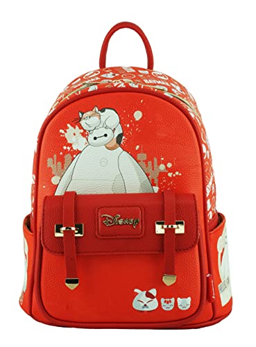 Wondapop Disney Big Hero 6 Baymax 11' Vegan Leather Fashion Mini Backpack