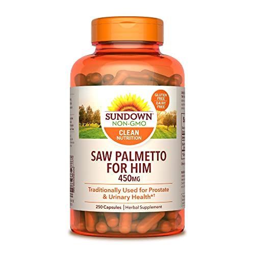 Sundown Saw Palmetto Supplement, Supports Men’s Health, 250 Capsules