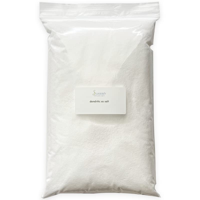Soapeauty DENDRITIC Salt 5 lbs |Bath Scrub Salts, Salt Scrub, Exfoliants, Milk Bath, and More | Premium Fine Salt Grain for Body Relaxation 5 lbs