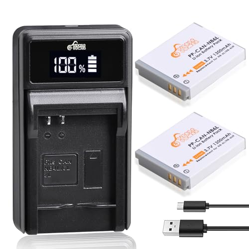 Pickle Power NB-6L NB-6LH Batteries and LED Battery Charger Replacement for Canon PowerShot SX530 HS, SX710 HS, SX700 HS, SX610 HS, SX600 HS, SX540 HS, SX510 HS, SX500 is, SX280 HS, SX270 HS, D30, S90