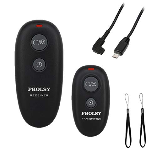 PHOLSY Wireless Shutter Release Remote Control for Sony a1, a9, 9M2, a7M4, a7M3, a7RM2, a7RM3, a7RM4, a3500, a6600, a6500, a6400, a6100, RX100M4, RX100M6, RX100M7, RX10M4, HX99, a68, a77, a350