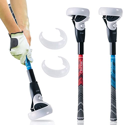 Circuit Crave Dual VR Golf Club Accessories Compatible with Oculus Meta Quest 2 Controllers - Left and Right Silicone Golf Club Grips, Virtual Reality Golf Simulator Real Golf Game Experience