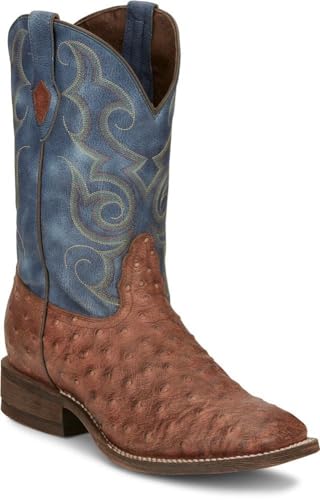 Nocona Men's HR5601 Java Ostrich Print Western Boot