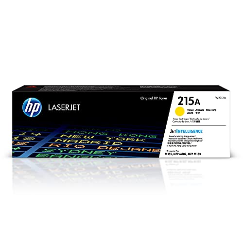 HP 215A Yellow Toner Cartridge | Works with HP Color LaserJet Pro M155, HP Color LaserJet Pro MFP M182, M183 Series | W2312A